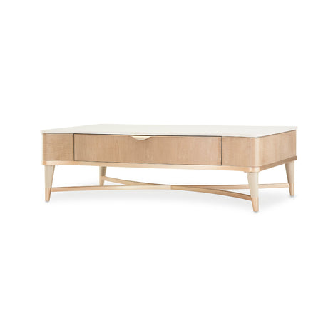 Malibu Crest Blush Rectangular Cocktail Table from Michael Amini - Luna Furniture