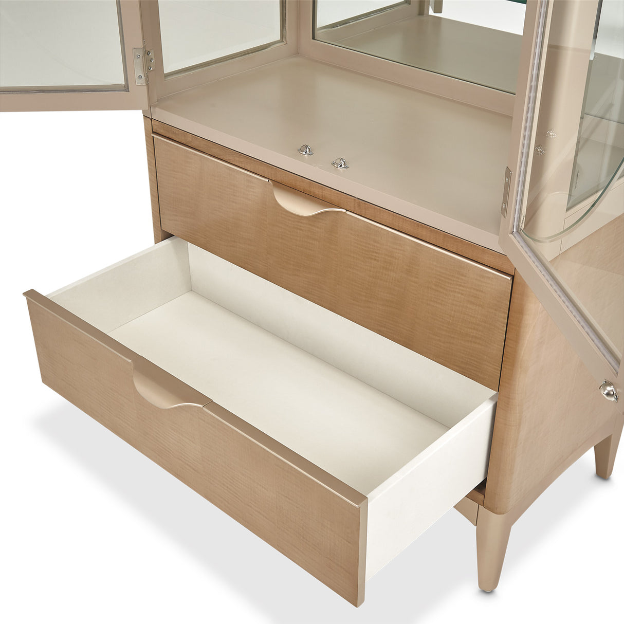 Malibu Crest Chardonnay Display Cabinet from Michael Amini - Luna Furniture