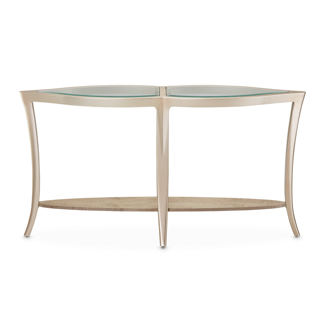 Malibu Crest Chardonnay Console Table from Michael Amini - Luna Furniture