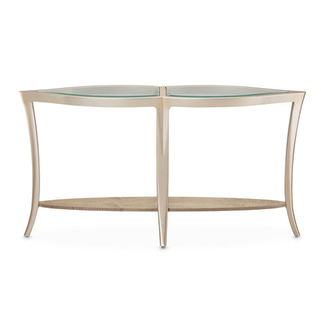 Malibu Crest Chardonnay Console Table from Michael Amini - Luna Furniture