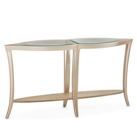 Malibu Crest Chardonnay Console Table from Michael Amini - Luna Furniture