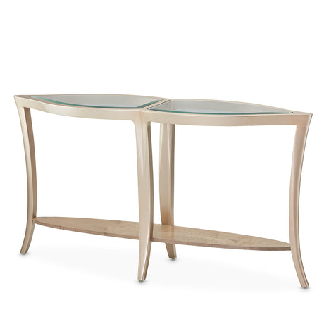 Malibu Crest Chardonnay Console Table from Michael Amini - Luna Furniture