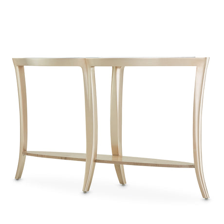 Malibu Crest Chardonnay Console Table from Michael Amini - Luna Furniture