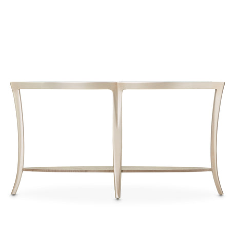 Malibu Crest Chardonnay Console Table from Michael Amini - Luna Furniture