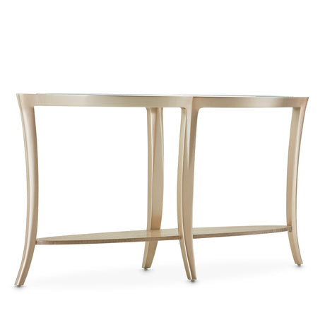 Malibu Crest Chardonnay Console Table from Michael Amini - Luna Furniture