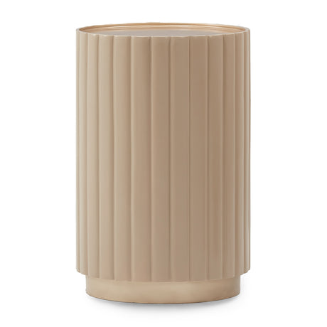 Malibu Crest Chardonnay Round Chairside Table from Michael Amini - Luna Furniture