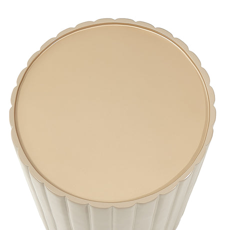 Malibu Crest Chardonnay Round Chairside Table from Michael Amini - Luna Furniture