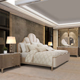 Malibu Crest Chardonnay Oval Wall Mirror from Michael Amini - Luna Furniture