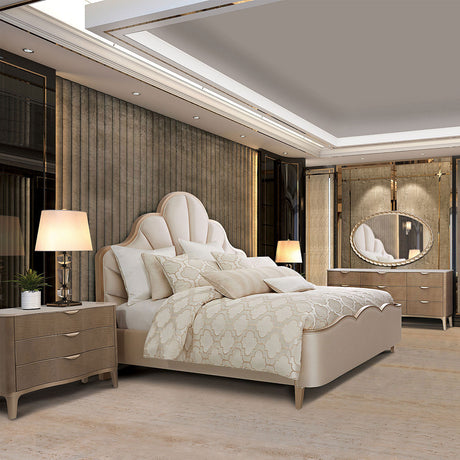 Malibu Crest Chardonnay Oval Wall Mirror from Michael Amini - Luna Furniture
