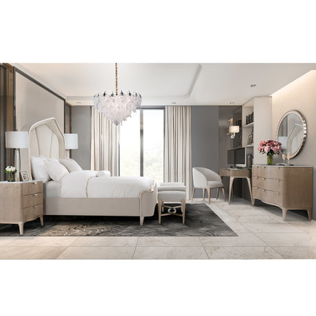 Malibu Crest Chardonnay Oval Wall Mirror from Michael Amini - Luna Furniture