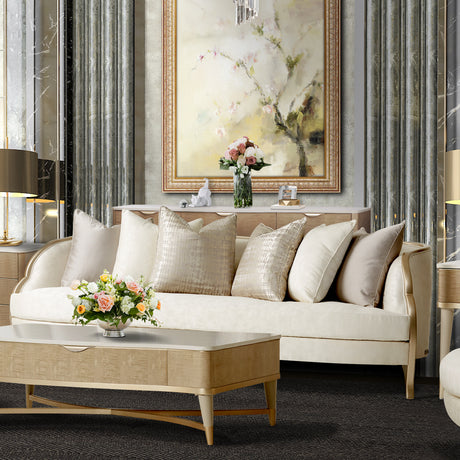 Malibu Crest Chardonnay Sofa from Michael Amini - Luna Furniture
