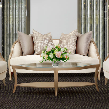 Malibu Crest Chardonnay Loveseat from Michael Amini - Luna Furniture