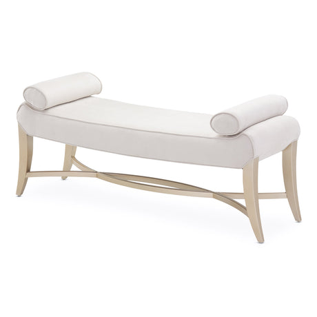 Malibu Crest Chardonnay Bed Bench from Michael Amini - Luna Furniture