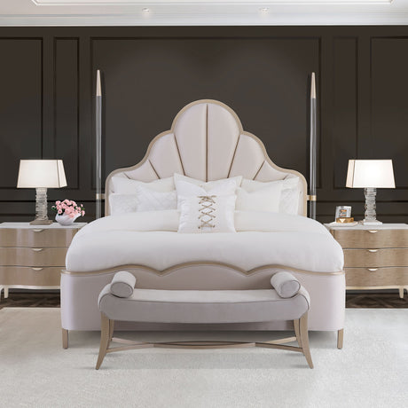 Malibu Crest Chardonnay Bed Bench from Michael Amini - Luna Furniture