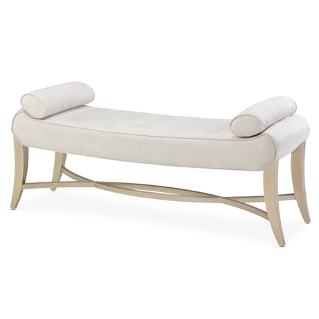 Malibu Crest Chardonnay Bed Bench from Michael Amini - Luna Furniture