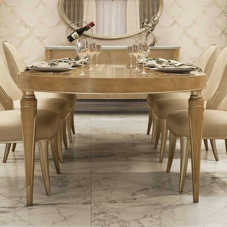Villa Cherie Caramel Oval Dining Table from Michael Amini - Luna Furniture