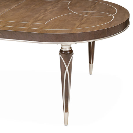Villa Cherie Hazelnut Oval Dining Table from Michael Amini - Luna Furniture