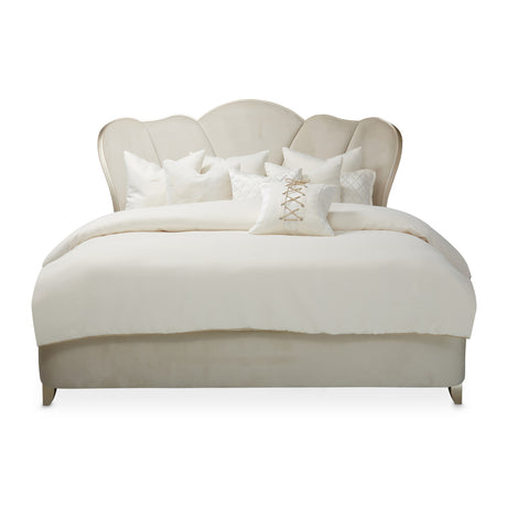 Villa Cherie Caramel Cal. King Channel-tufted Bed from Michael Amini - Luna Furniture