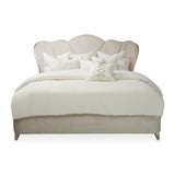 Villa Cherie Caramel Eastern King Channel-tufted Bed from Michael Amini - Luna Furniture