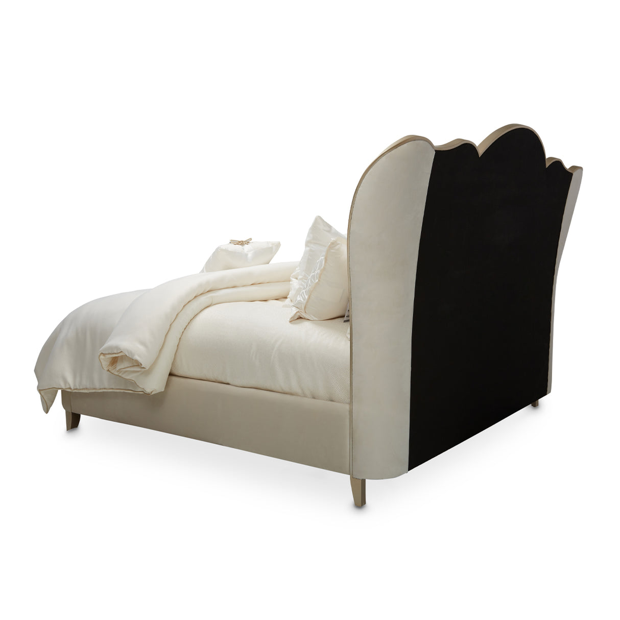 Villa Cherie Caramel Eastern King Channel-tufted Bed from Michael Amini - Luna Furniture
