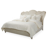 Villa Cherie Caramel Eastern King Channel-tufted Bed from Michael Amini - Luna Furniture