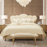 Villa Cherie Caramel Eastern King Channel-tufted Bed from Michael Amini - Luna Furniture