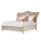 Villa Cherie Hazelnut Cal. King Channel-tufted Bed from Michael Amini - Luna Furniture
