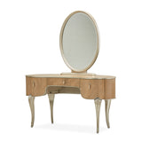 Villa Cherie Caramel Vanity With Mirror from Michael Amini - Luna Furniture