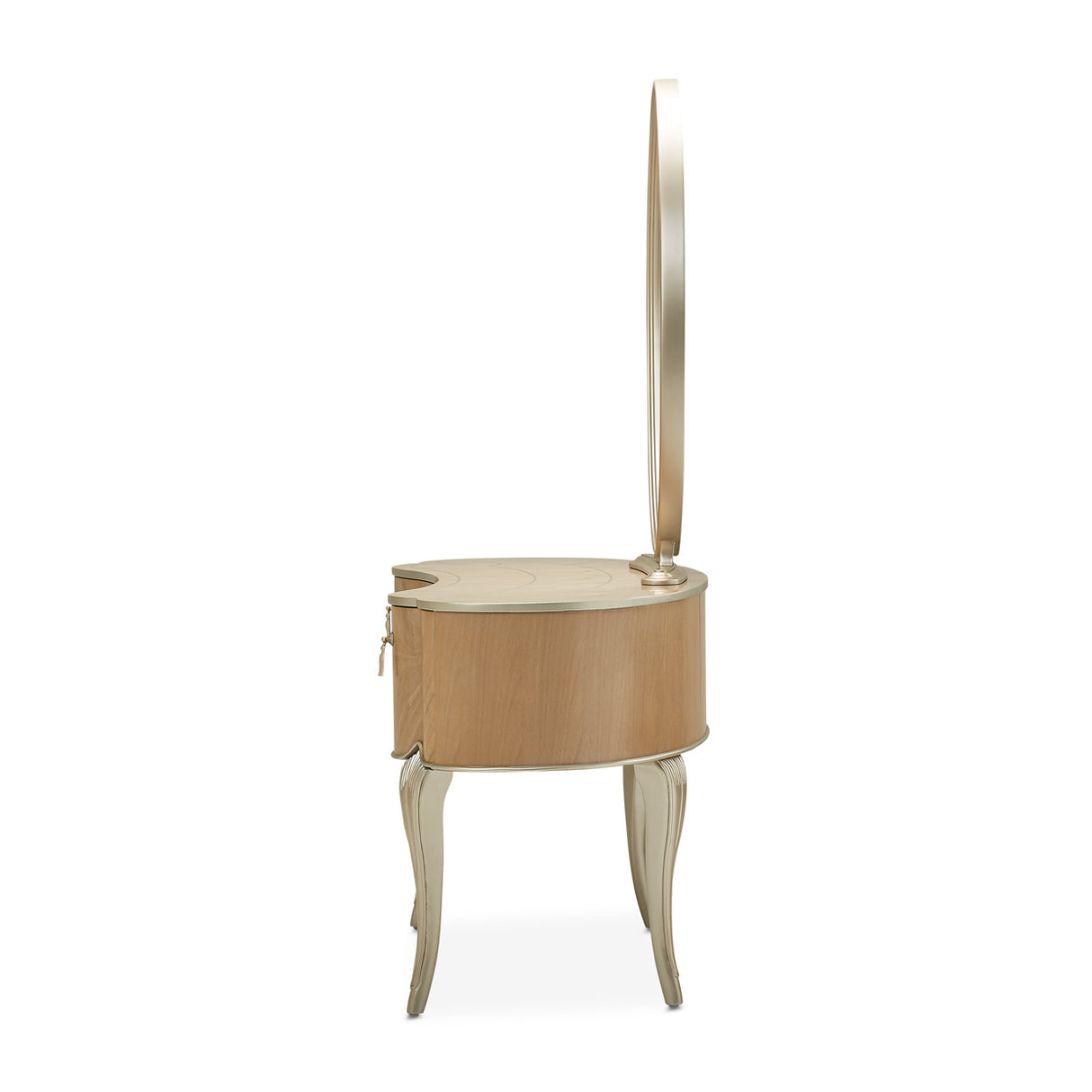 Villa Cherie Caramel Vanity With Mirror from Michael Amini - Luna Furniture
