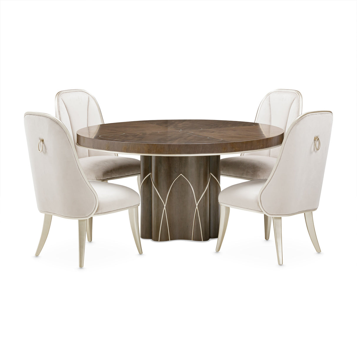 Villa Cherie Hazelnut Round Dining Table from Michael Amini - Luna Furniture