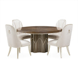 Villa Cherie Hazelnut Round Dining Table from Michael Amini - Luna Furniture