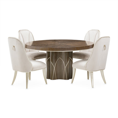 Villa Cherie Hazelnut Round Dining Table from Michael Amini - Luna Furniture