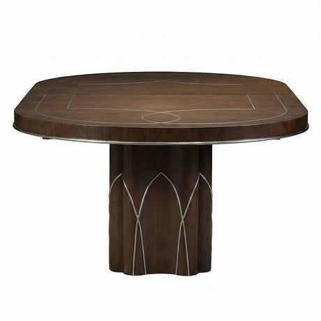 Villa Cherie Hazelnut Double Pedestal Dining Table from Michael Amini - Luna Furniture