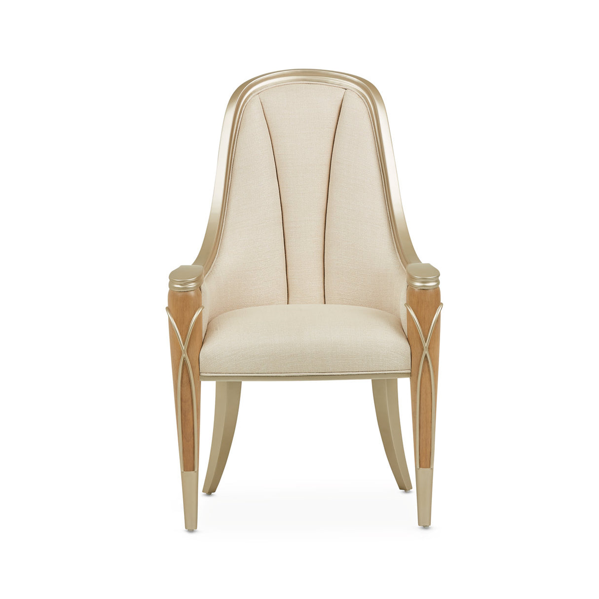 Villa Cherie Caramel Dining Arm Chair from Michael Amini - Luna Furniture