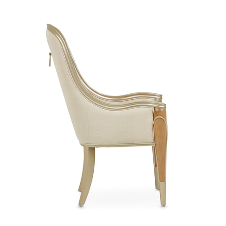 Villa Cherie Caramel Dining Arm Chair from Michael Amini - Luna Furniture