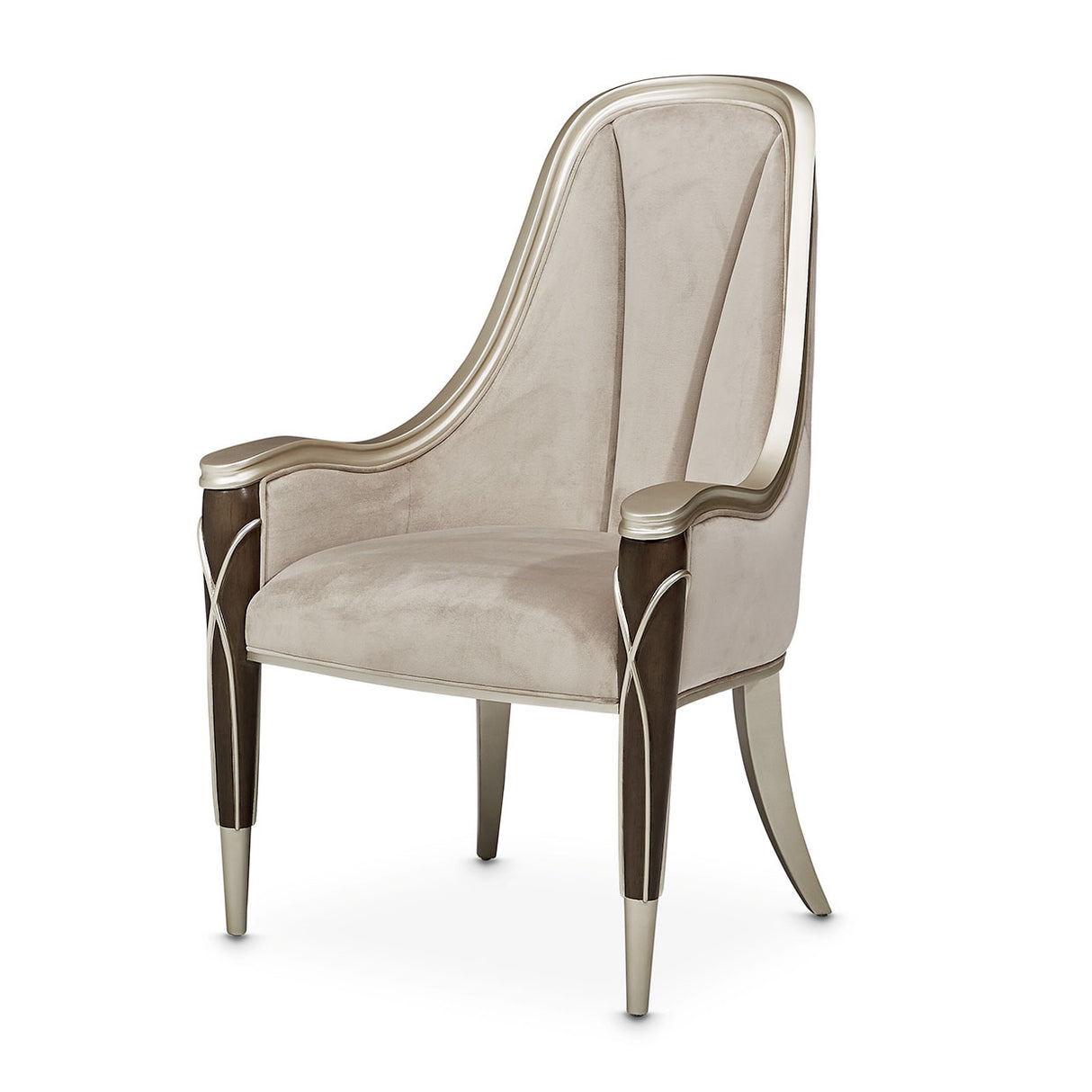 Villa Cherie Hazelnut Dining Arm Chair from Michael Amini - Luna Furniture