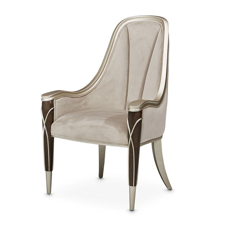 Villa Cherie Hazelnut Dining Arm Chair from Michael Amini - Luna Furniture