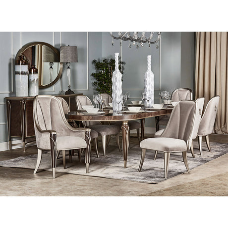 Villa Cherie Hazelnut Dining Arm Chair from Michael Amini - Luna Furniture