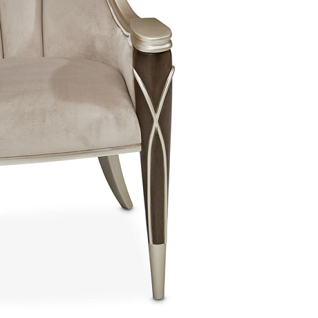 Villa Cherie Hazelnut Dining Arm Chair from Michael Amini - Luna Furniture