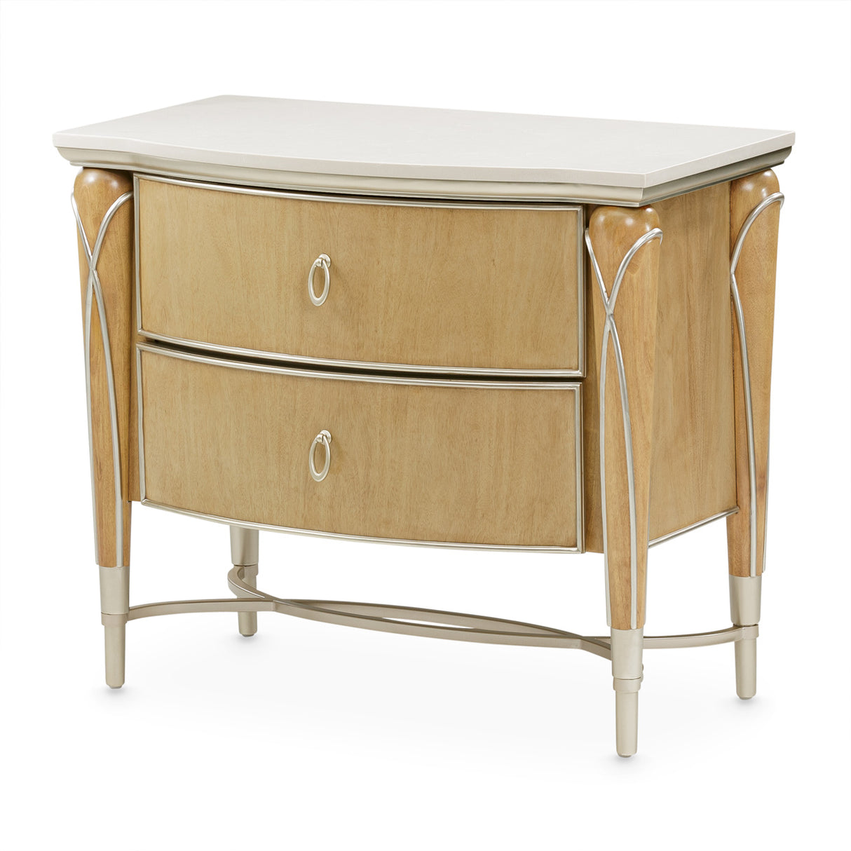 Villa Cherie Caramel Nightstand from Michael Amini - Luna Furniture