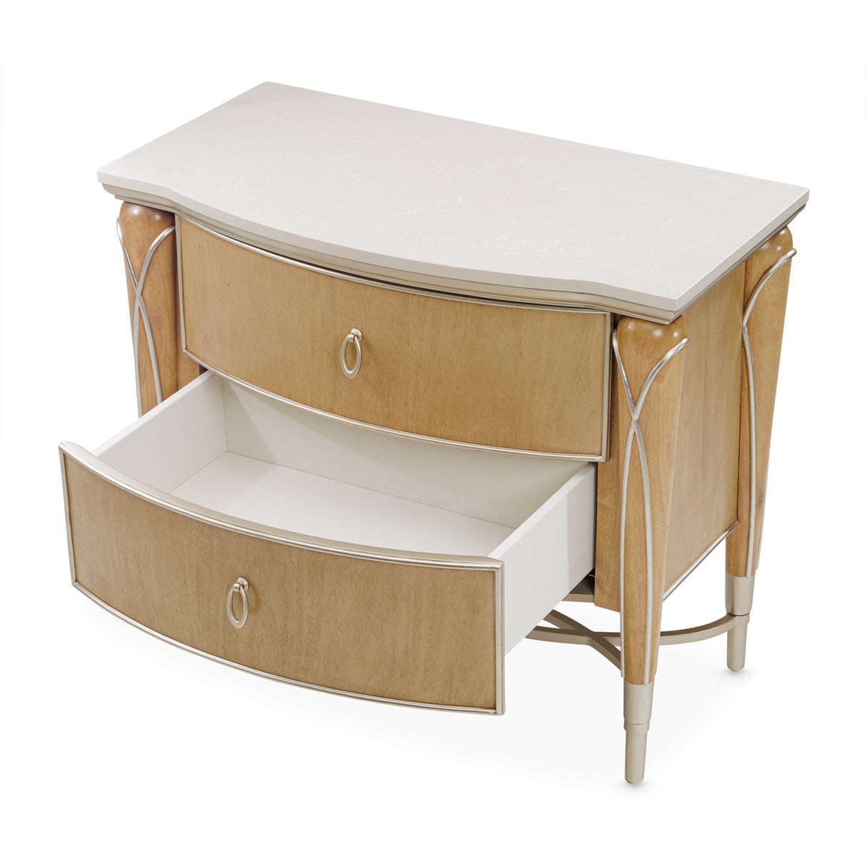 Villa Cherie Caramel Nightstand from Michael Amini - Luna Furniture