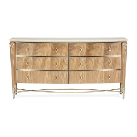 Villa Cherie Caramel Dresser from Michael Amini - Luna Furniture