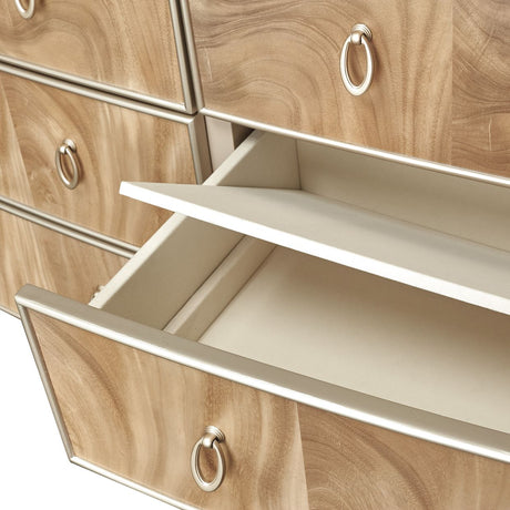 Villa Cherie Caramel Dresser With Mirror from Michael Amini - Luna Furniture