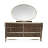 Villa Cherie Hazelnut Dresser With Mirror from Michael Amini - Luna Furniture