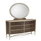 Villa Cherie Hazelnut Dresser With Mirror from Michael Amini - Luna Furniture