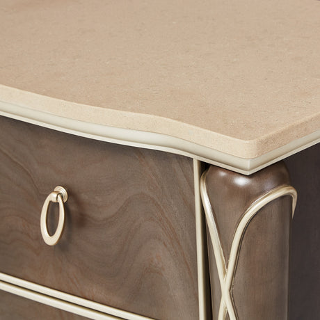 Villa Cherie Hazelnut Dresser With Mirror from Michael Amini - Luna Furniture