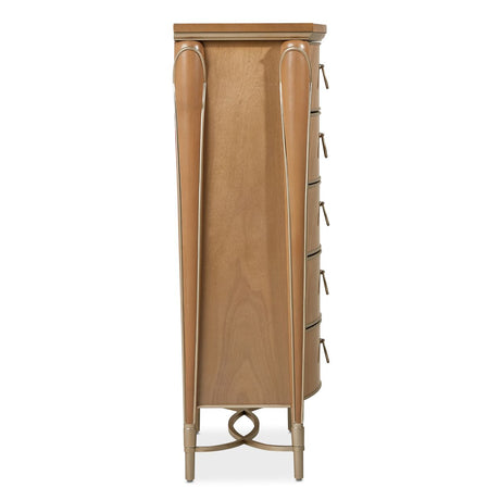 Villa Cherie Caramel Highboy Chest from Michael Amini - Luna Furniture