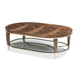 Villa Cherie Hazelnut Oval Cocktail Table from Michael Amini - Luna Furniture
