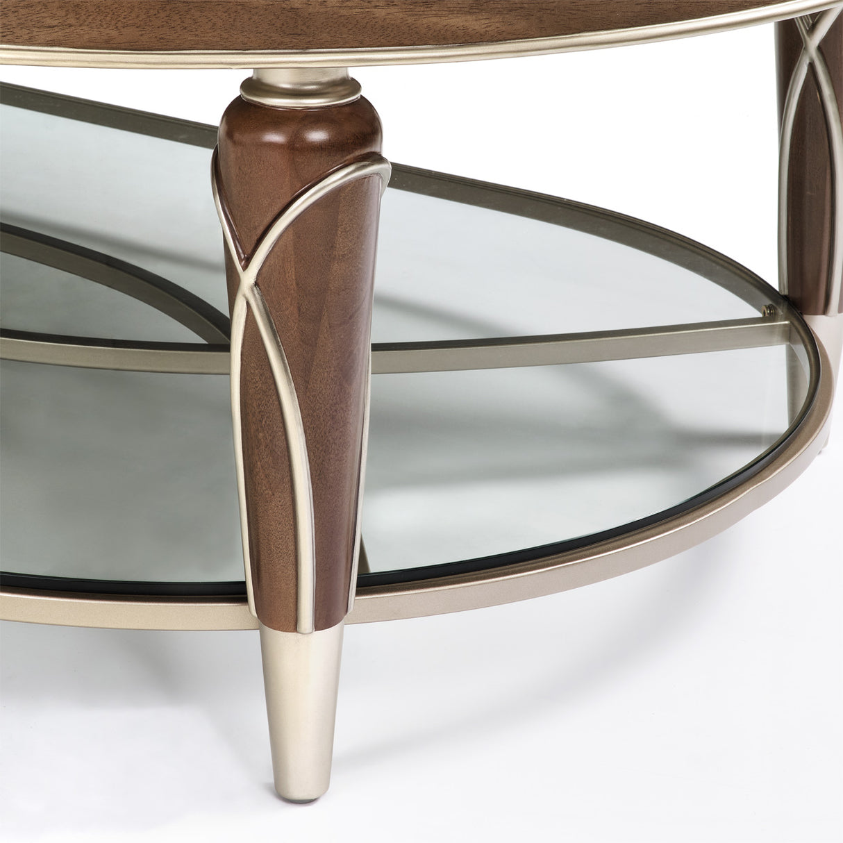Villa Cherie Hazelnut Oval Cocktail Table from Michael Amini - Luna Furniture