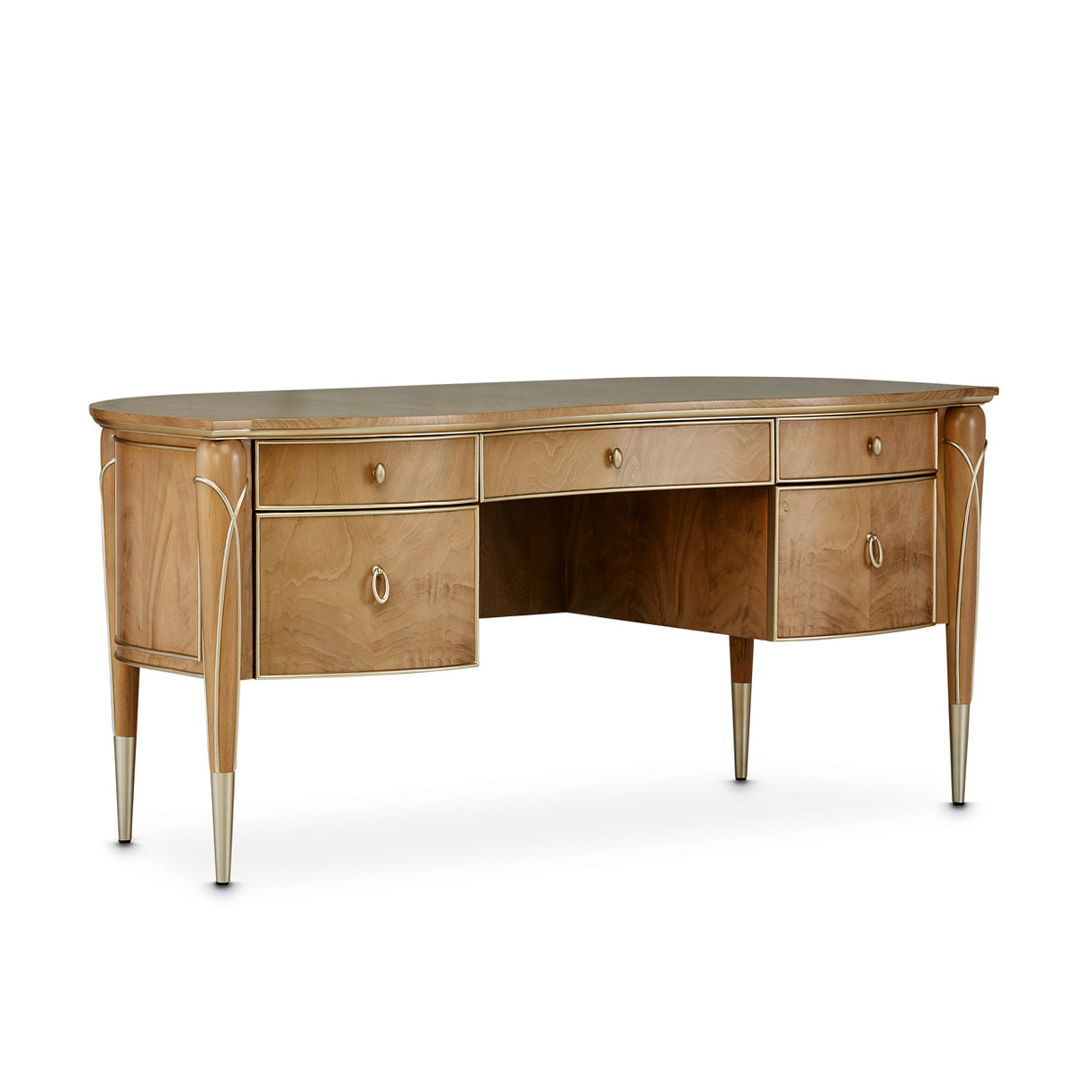 Villa Cherie Caramel Desk from Michael Amini - Luna Furniture